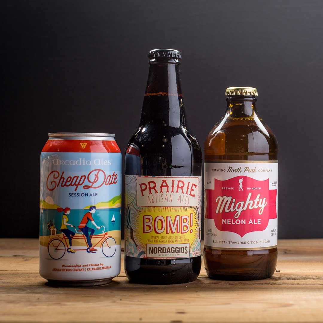 Cheap Date, Prairie Bomb, Mighty Melon Ale