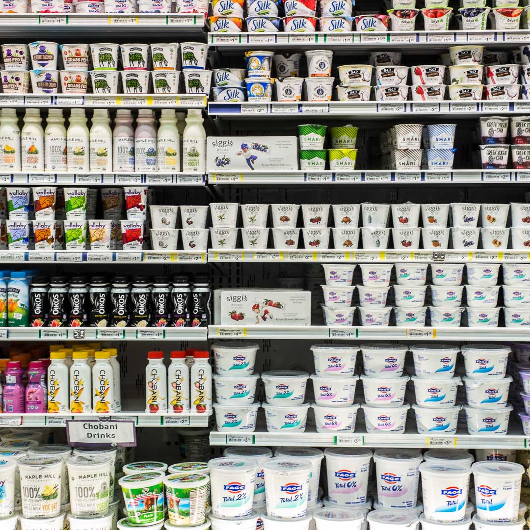 Large Yogurt Selection