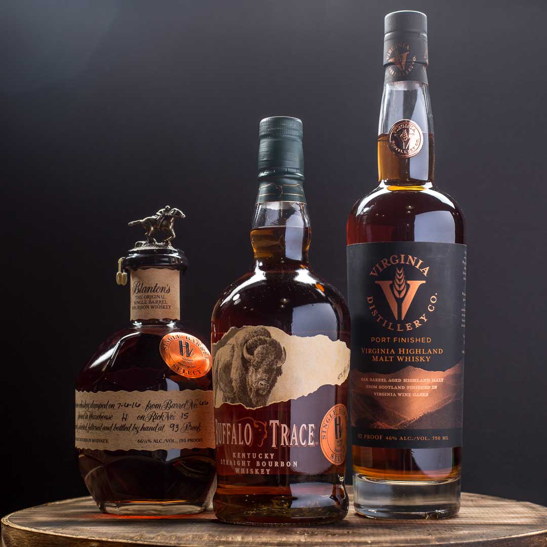 Bourbon & Whiskey Buffalo Trace, Virginia Distillery Co, Blanton's